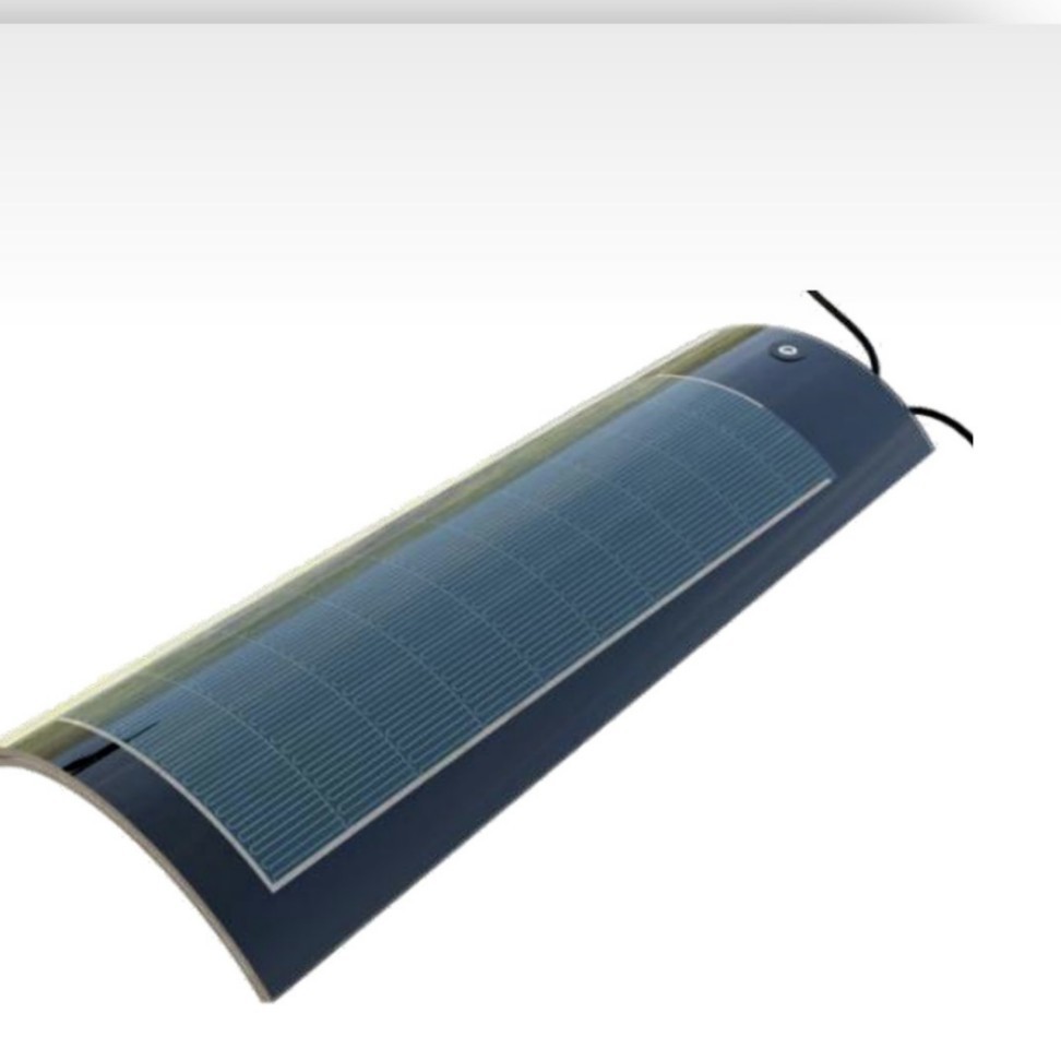 SHENHAUR OEM Curved Solar Roof Tile System Photovoltaic Panel 60W HJT Mono PV Triple Arched Solar Tile for Resort Roofing System