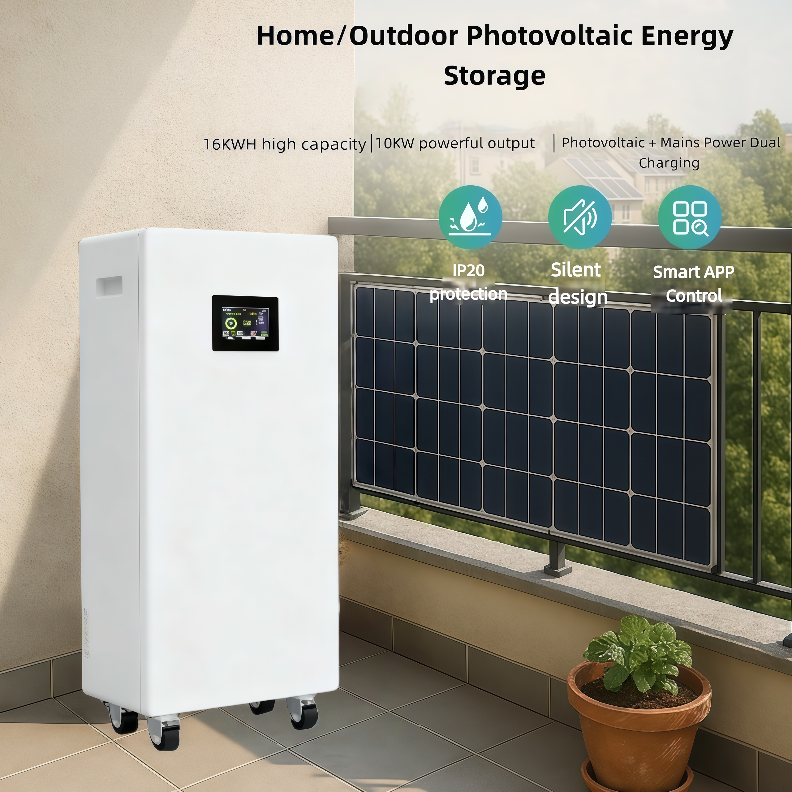 Smart BMS 16kWh High Voltage Battery Cluster 10kW Hybrid Grid Solar Energy System Compatible With Major Brands ESS For Home Use