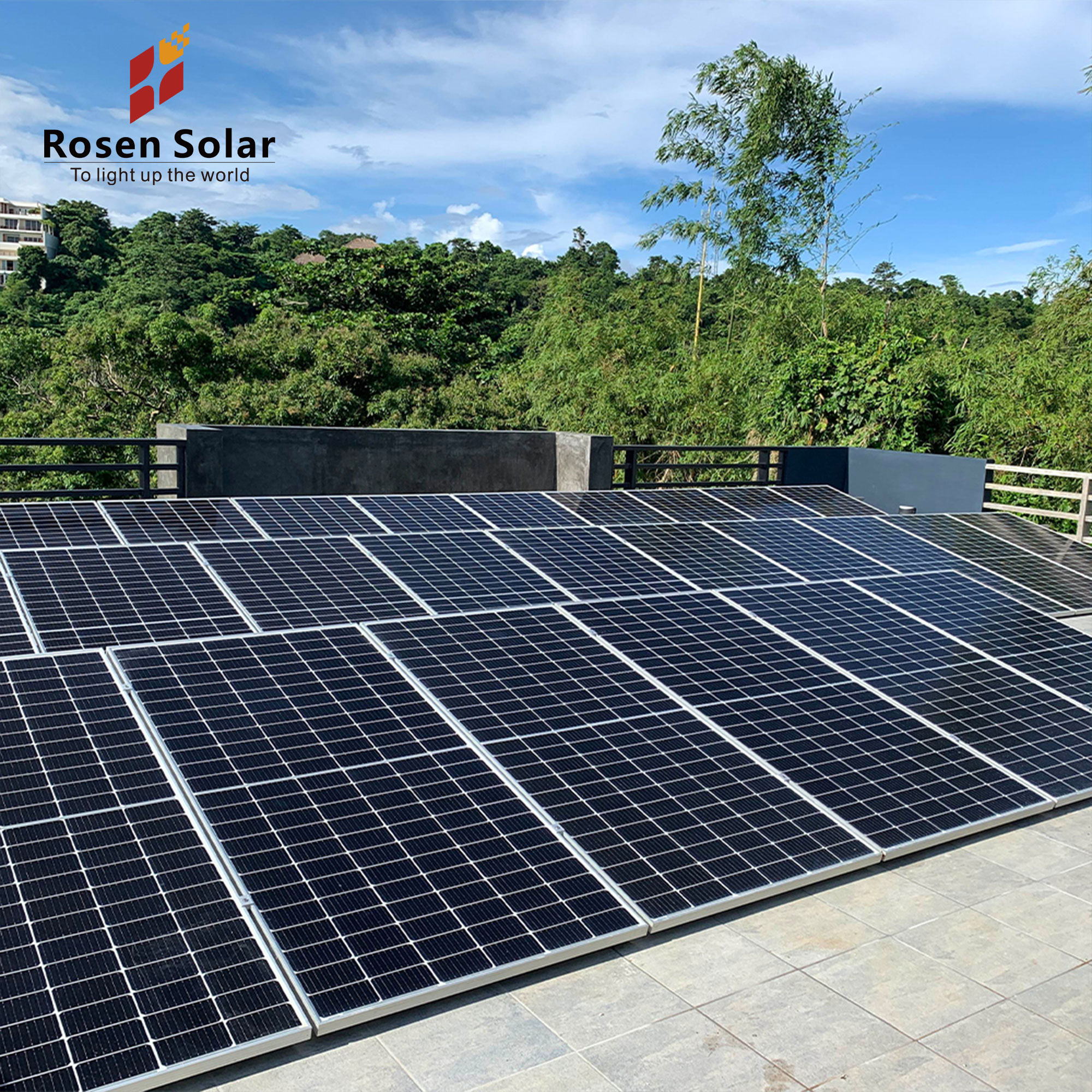 Rosen Solar Panel 650w 640w 630w 620w 610w 600w 700w Solar Module N Type Bifacial Solar Panels