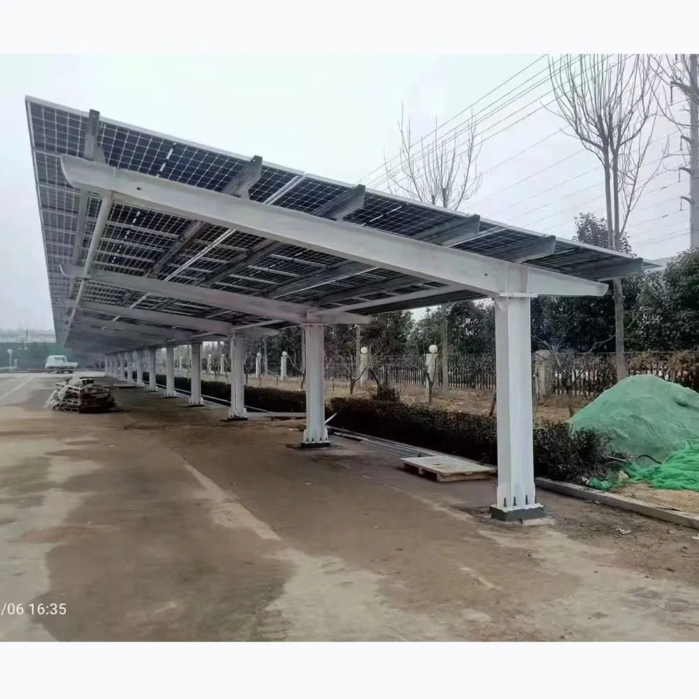 OEM Wholesale Price Warranty Solar Panel Car Port 10 Years AL6005-T5 Aluminium Structure Solar Roof System Concrete Foundation