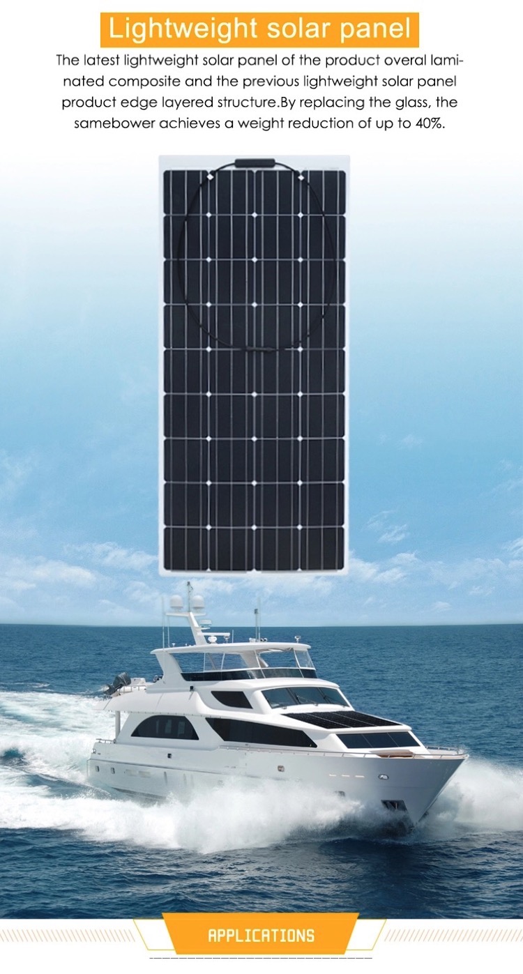 Flexible Solar Panel Panels Flexible 60w Solar Panel HOT SALE 60W Thin Film Etfe Flexible Solar Panel Flexible Rollable