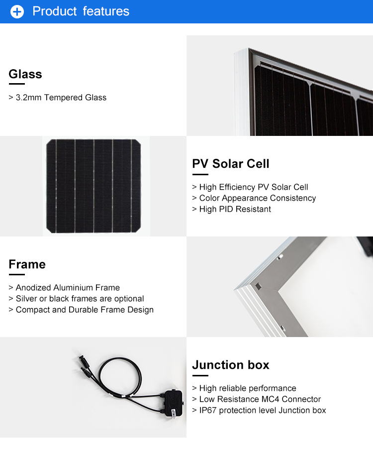 Solar Panel Roof Tiles with 300w Panneau Solaire 300w Mono 12v Pour Vr