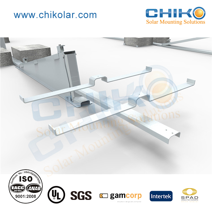 Best Ballasted Solution for Flat Roof Mounting Polycrystalline and Monocrystalline Silicon Solar Panels for Home Use