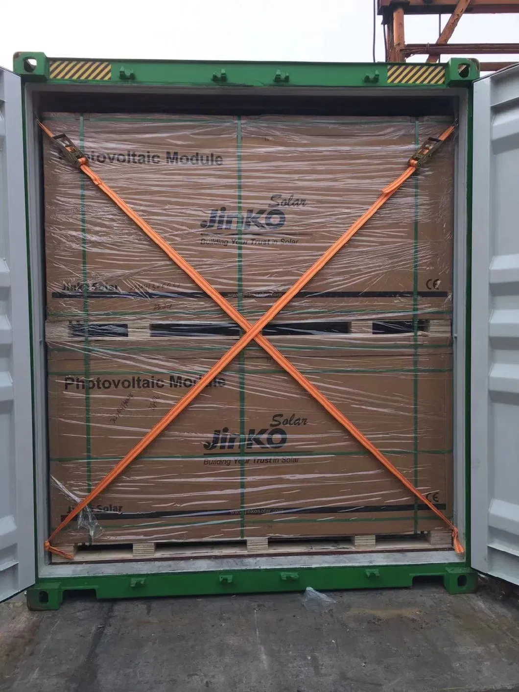 Solar Panels Forklift Loading