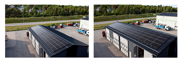 Solar installation project in Sweden