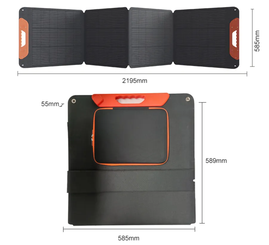 High Conversion Long Service Life 200W Foldable Solar Panel Portable Solar Panel for Portable Power Station
