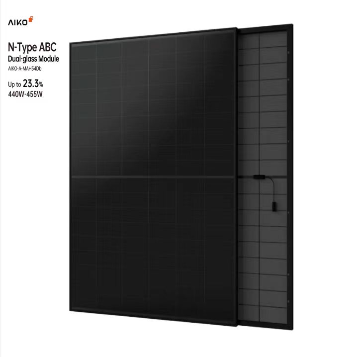 Home Use Aiko-A-MAH54Db Pv Solar Panel 440W 445W 450W 455W N-Type Abc Dual-Glass High Efficiency Solar Panel