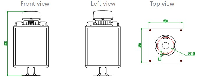 Installation Size Diagram