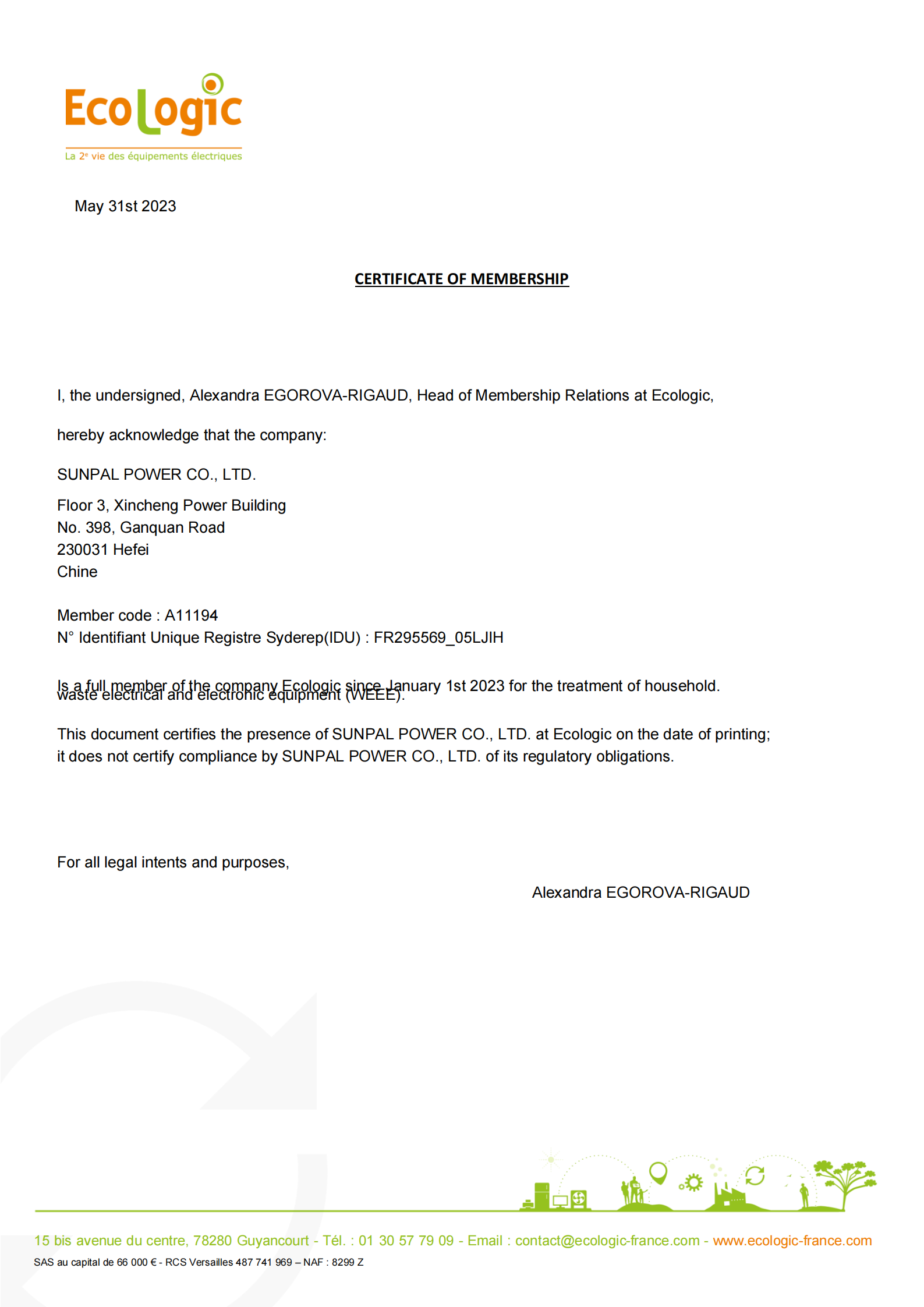 Certification 2