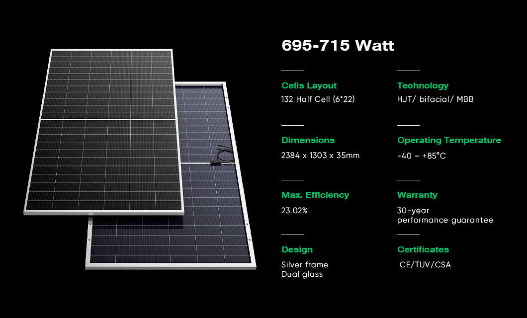 HJT Shingled Solar Panel