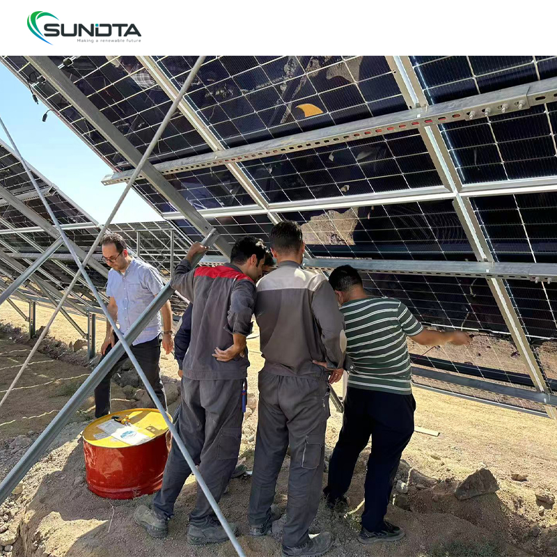 Complete Solar Household Photovoltaic System 10KW 20KW 30KW 50KW Solar System With Lithium Battery Smart House