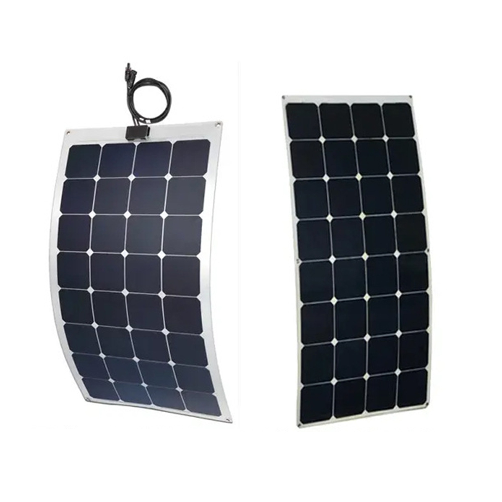 All Solar OEM A-fl-100W 18V 100W 23% Efficient Flexible Solar Panel Yacht Boat 12V Domestic Appliances Home Roof Power Supply