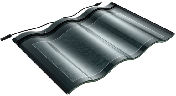 SANGSolar 30W 32W Solar Panel Tile Fashion Roof Solar Panel Tile Double-Glass Roof Solar Tiles Series Energy