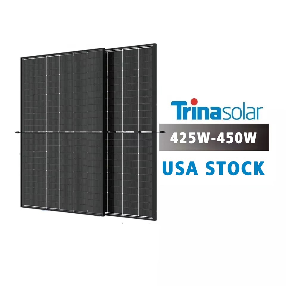 USA Los Angeles Warehouse 440W 450W Trina Solar Panels Topcon N Type Trina NEG9RC.27 445w Bifacial for Home Solar Roof System