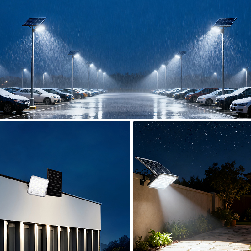 High Brightness Solar Flood Light 100W 200w 300w Intelligent Control Waterproof IP65 Outdoor Solar Flood Lighting