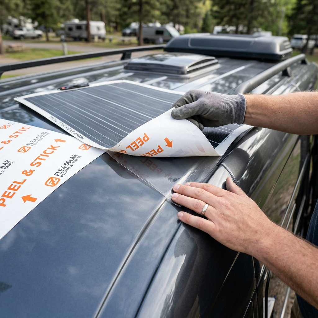 160 Watt CIGS Solar Panel Peel and Stick | Ultra-Flexible Rollable Solar Module for Van Life &amp; Off-Grid Yachts