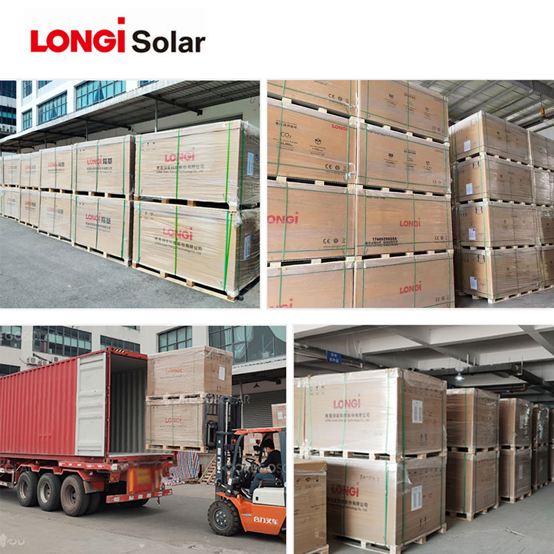 High Efficiency LONGi Hi-MO X10 LR7-72HVD 655W Bifacial N-Type HPBC 2.0 Double Glass PV Module for Utility Scale