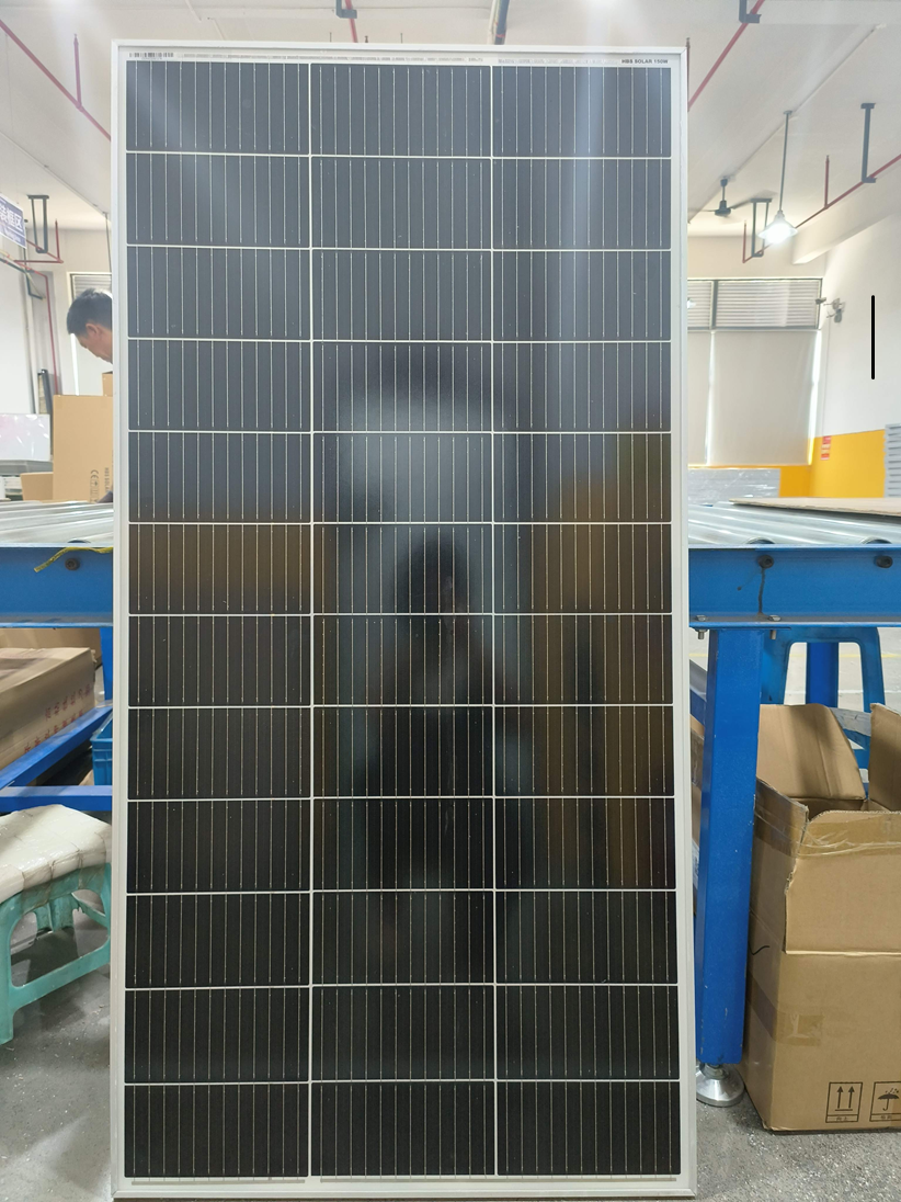 100W 120W Mono Solar Panel High Efficiency Half-Cell Glass PV Module Photovoltaic for RV Marine Camper Van Off-Grid System