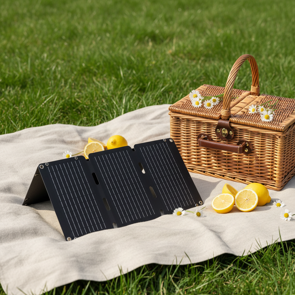 Solar Folding Camping Panel Portable Solar Power Panel Folding Solar Panel for Outdoor Portable Solar Solution Collapsible