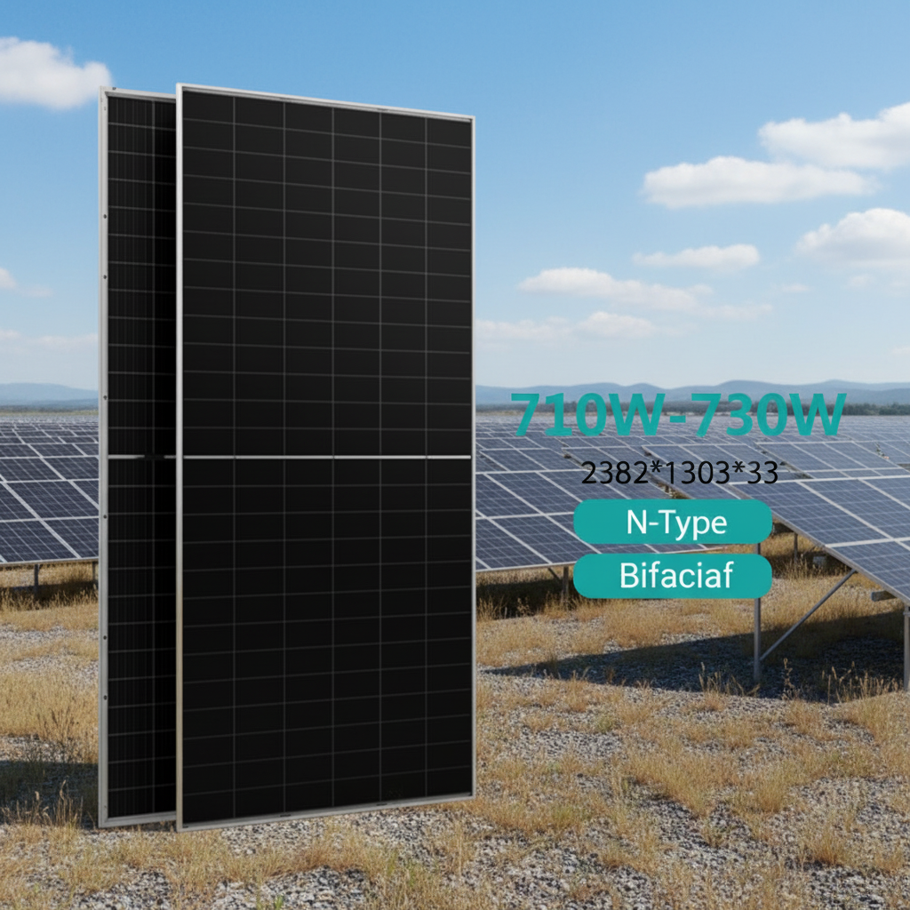 HW Mono HJT N-Type PERC Bifacial Solar Panels Kit 550W-750W 23.61% Efficiency 30-Year Warranty