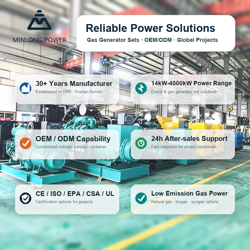 Island Power Supply 30kW 37.5kVA Off Grid Remote Site Microgrid Power Industrial Heavy Duty Gas Engine WEICHAI Gas Generator Set