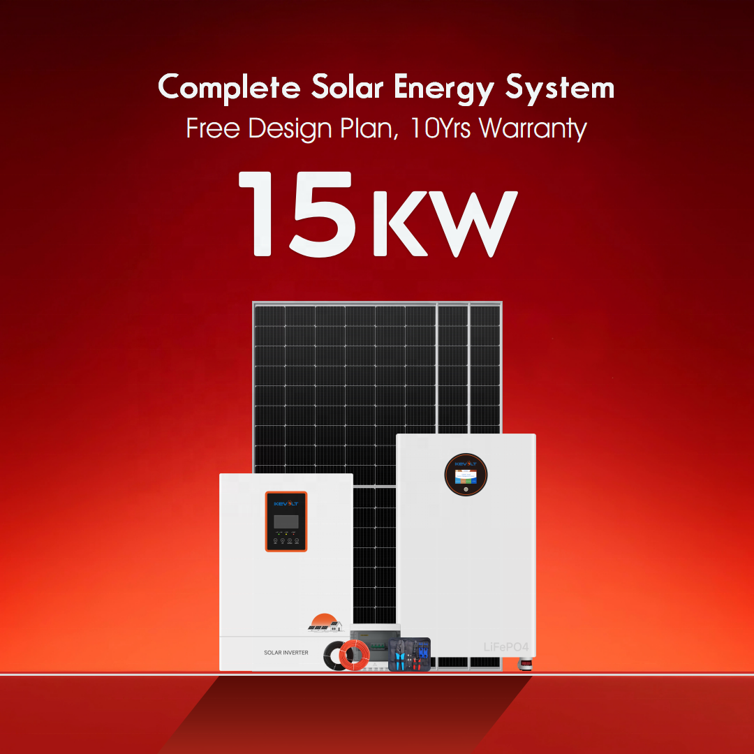 Off Grid Hybrid Solar Energy System 5KW 10KW 15KW Solar Panels With Battery And Inverter Complete Solar Kit For Home