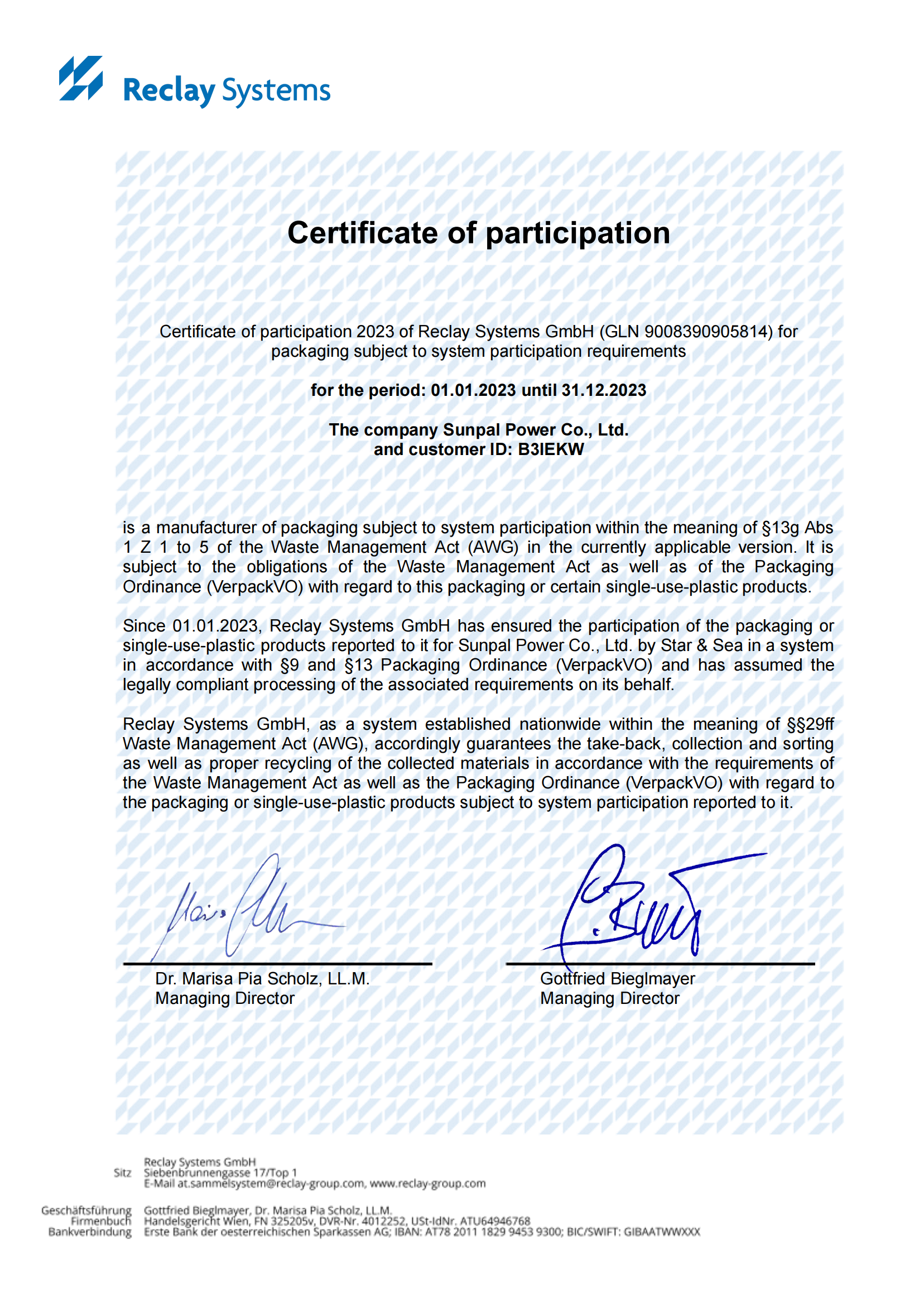 Certification 1