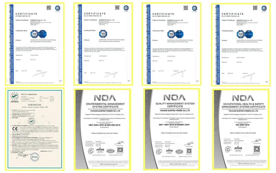 Industry standard certificates