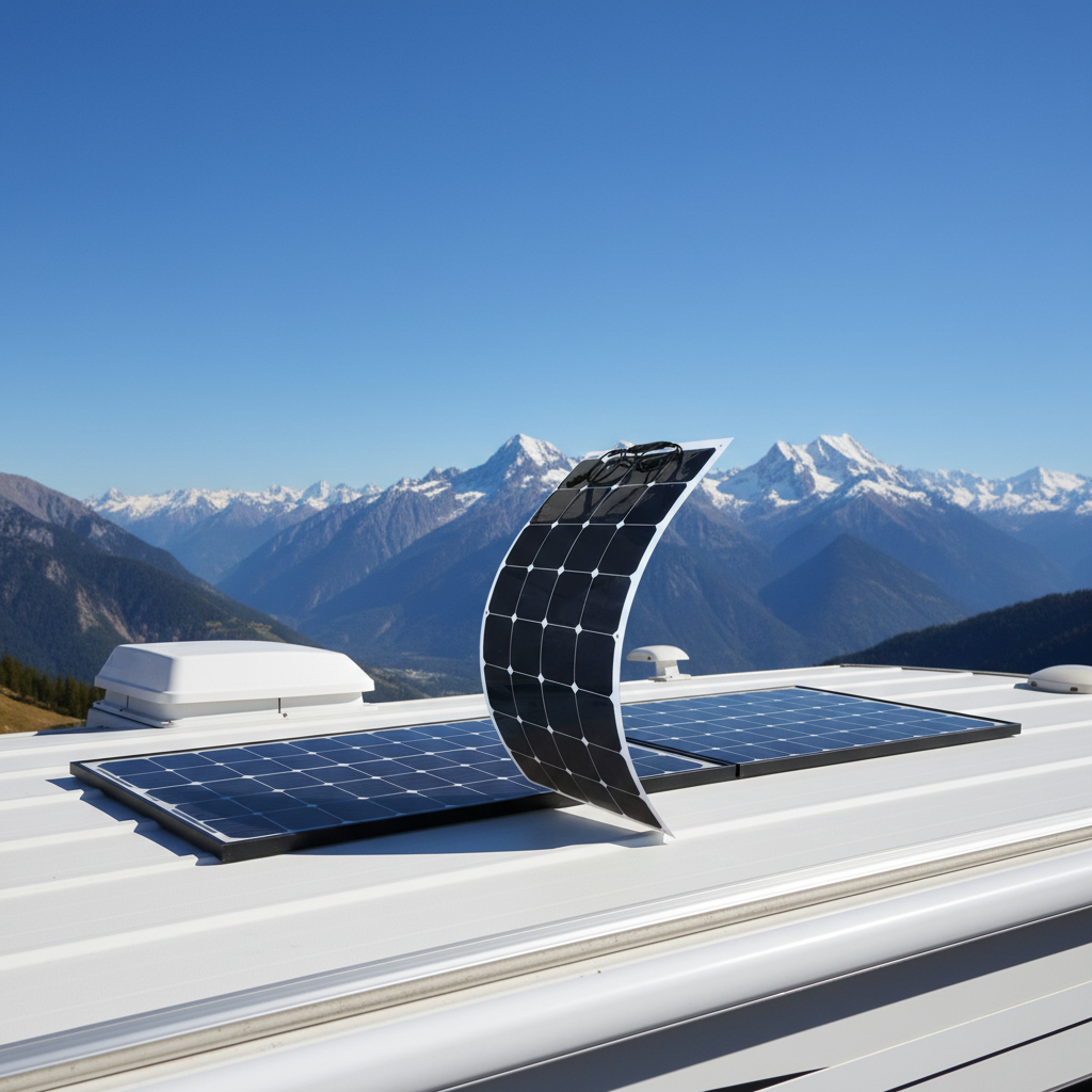 Kehua Flexible Monocrystalline Silicon Solar Panel for Home Use Outdoors High Efficiency 16%-20% 100W Power Generation