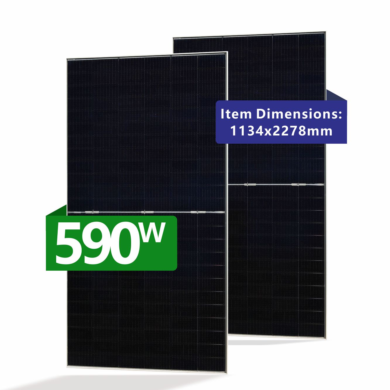 TDC High Efficiency Solar Panels 550-580W and 600W Bifacial Panels with for Topcon 144 600W TUV for Certified Glass Front Cover