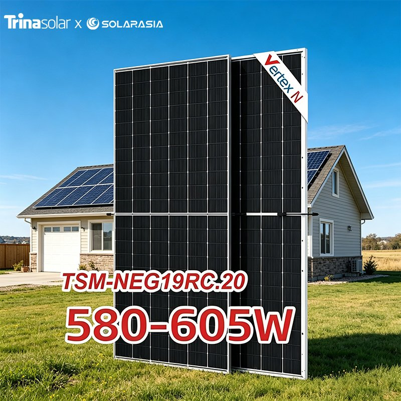 Wholesale Trina Solar Panel 580W 585W 590W 600W 605W Tsm-Neg19RC. 20 Mono Solar Panel or Commercial Rooftop Solar System
