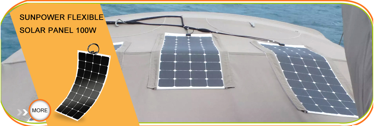 Light Weight Easy Carry 50w 100w 200w 450w 550w Sunpower or Monocrystalline Flexible Solar Panels for Car Boat RV Yacht Camping