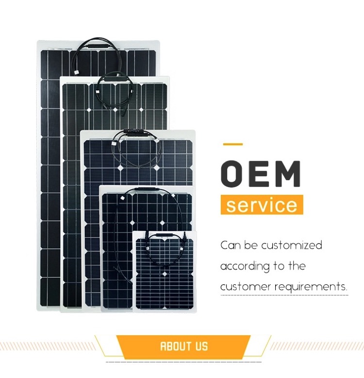 Flexible Solar Panel Panels Flexible 60w Solar Panel HOT SALE 60W Thin Film Etfe Flexible Solar Panel Flexible Rollable