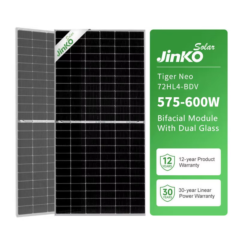 For Tiger Neo N-Type 570W Bifacial Double-Glass Solar Panel with 22.84% Efficiency Photovoltaic Module