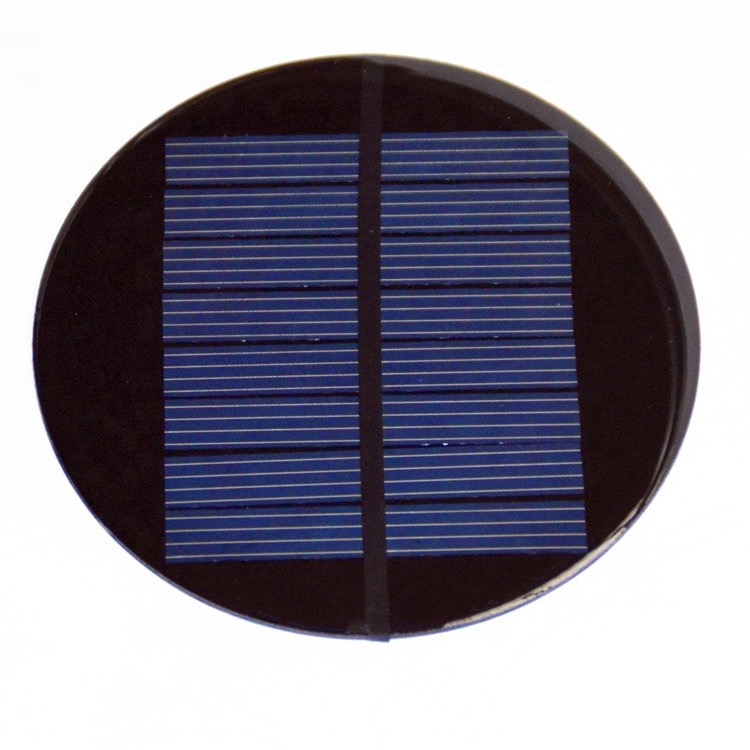 Round solar panel