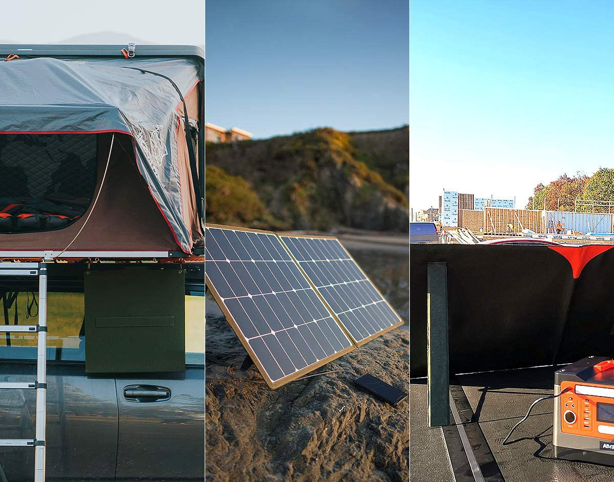 Glory Solar 100W Foldable Solar Panel Kit with QC3.0 USB-A USB-C for Laptop Portable Generator 12v Car Boat RV Battery