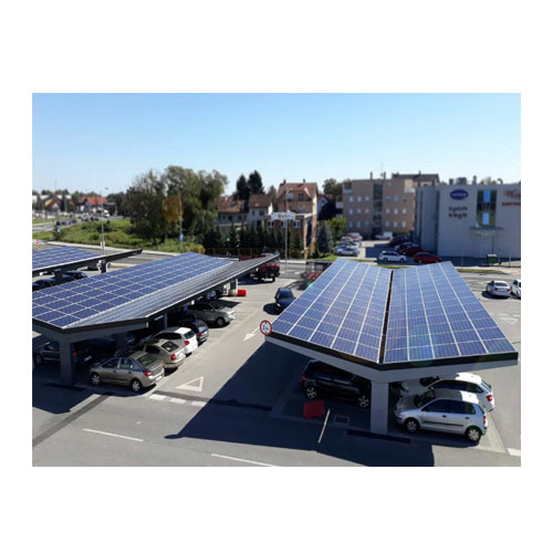 OEM Wholesale Price Warranty Solar Panel Car Port 10 Years AL6005-T5 Aluminium Structure Solar Roof System Concrete Foundation