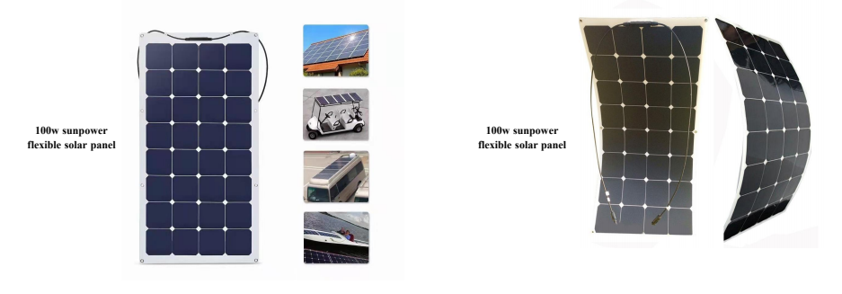 Light Weight Easy Carry 50w 100w 200w 450w 550w Sunpower or Monocrystalline Flexible Solar Panels for Car Boat RV Yacht Camping