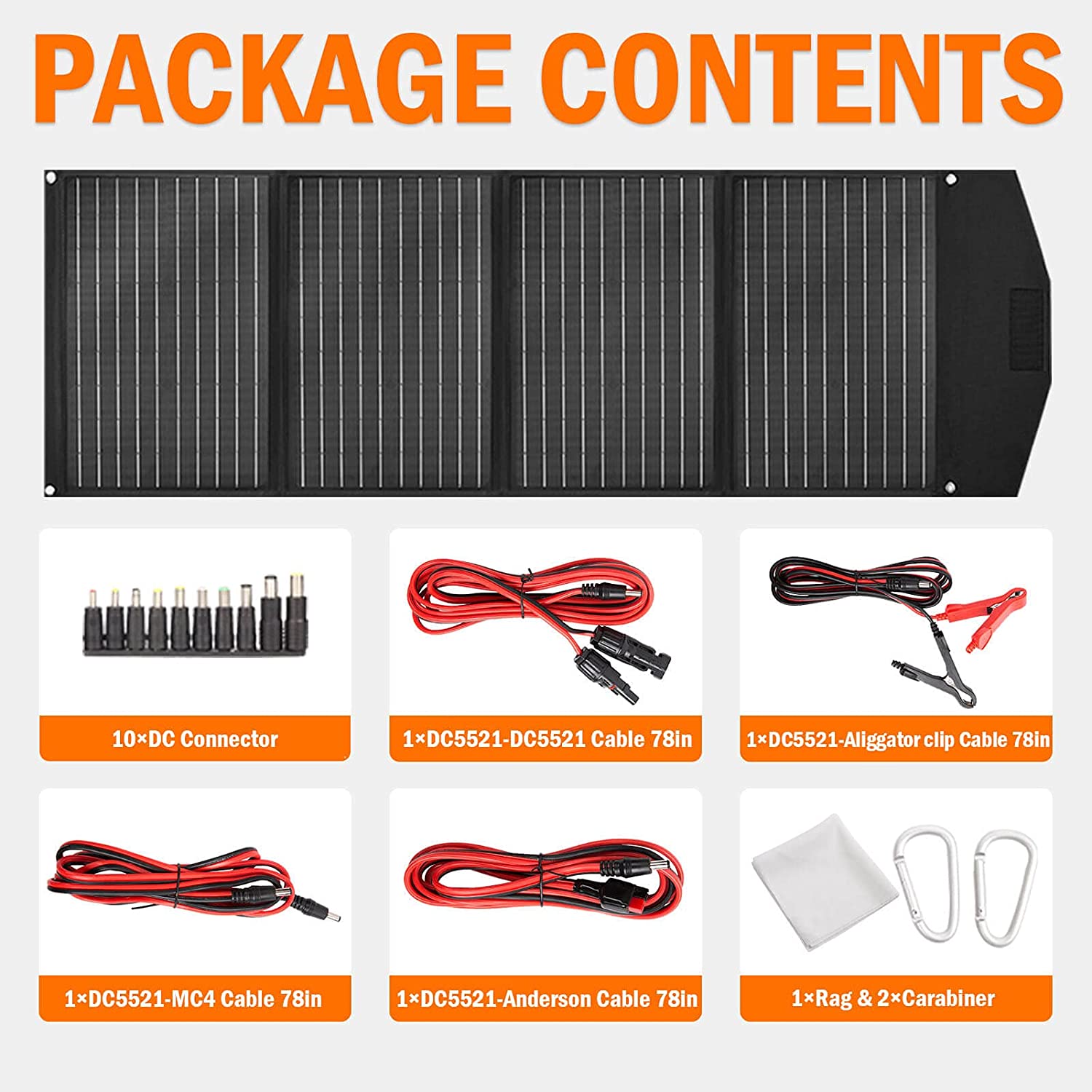 Waterproof All Black 100w 120w 150w Portable Mono Solar Panel Outdoor Foldable Solar Panel