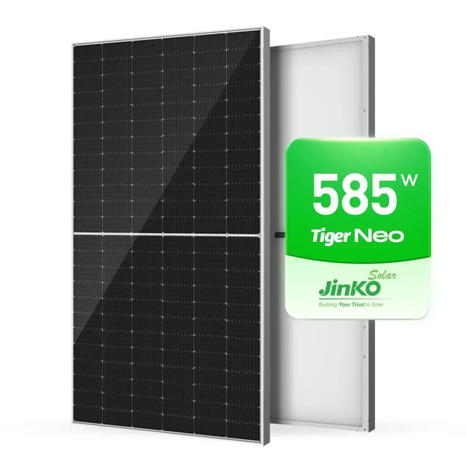 Jinko N Type Black Frame 565W 570W 575W 580 W Neo Solar Panels EU Stock for Home and Commercial Use