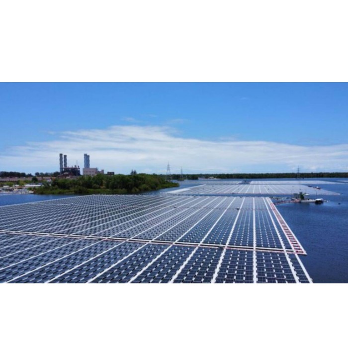 Floating Sun Tracker Hydraulic Solar Panel HDPE Floating Solar Plant Arrays