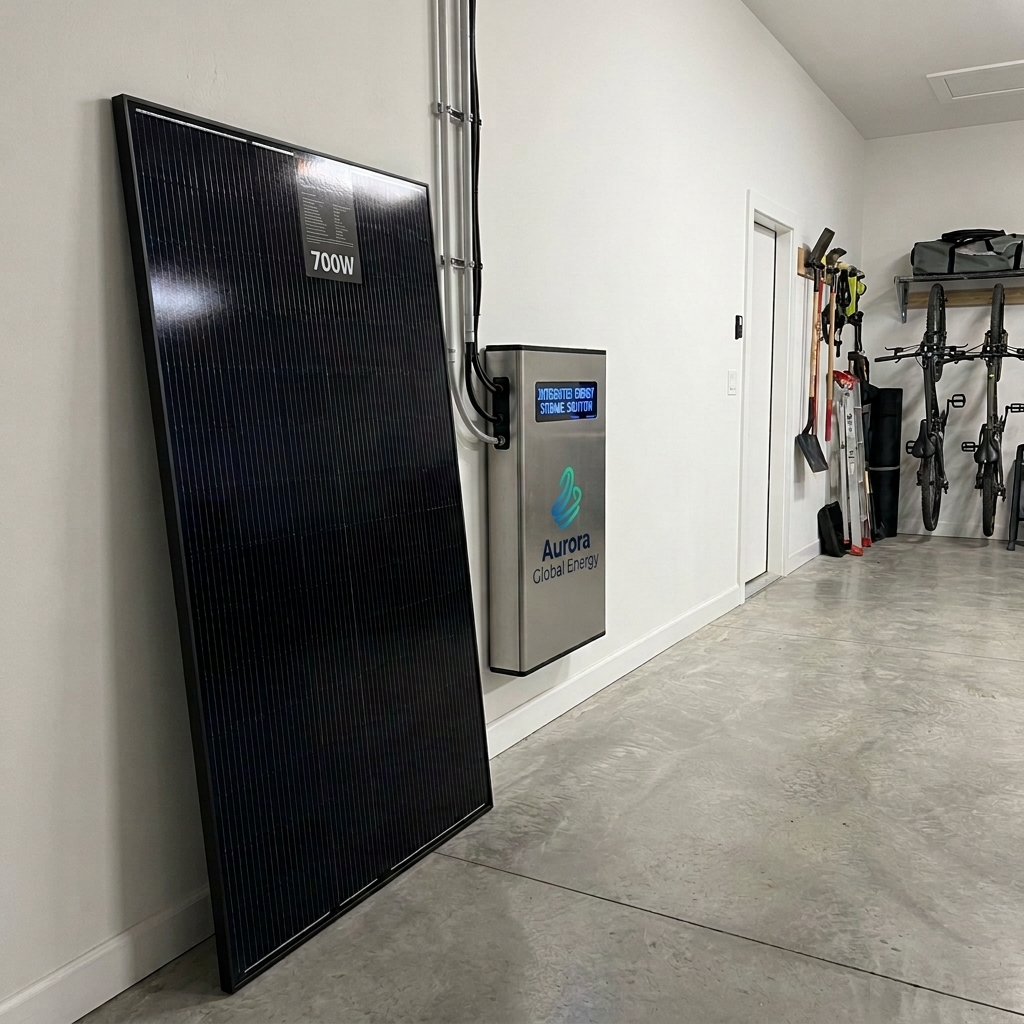 European Standard Full Black Monocrystalline Panel Residential Self-use Solar Power Component TOPCon 700W N-Type Home Use