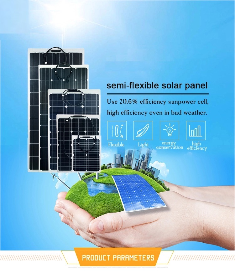 Flexible Solar Panel Panels Flexible 60w Solar Panel HOT SALE 60W Thin Film Etfe Flexible Solar Panel Flexible Rollable
