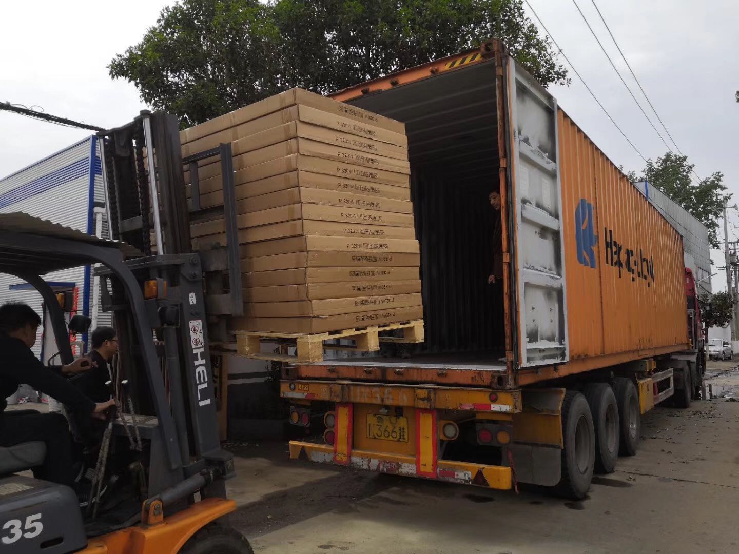 Shipping pallet load