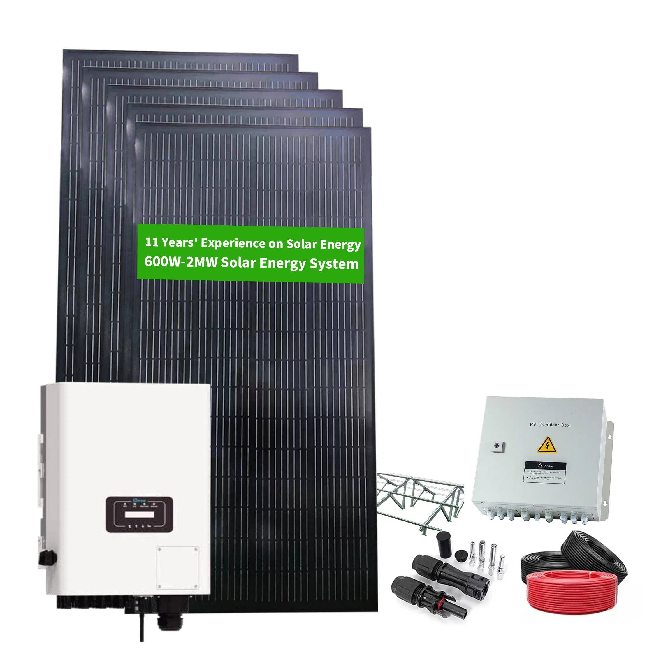 China 300kw 500kw Industrial Solar Panel on Grid Price Buy Solar Power Energy System