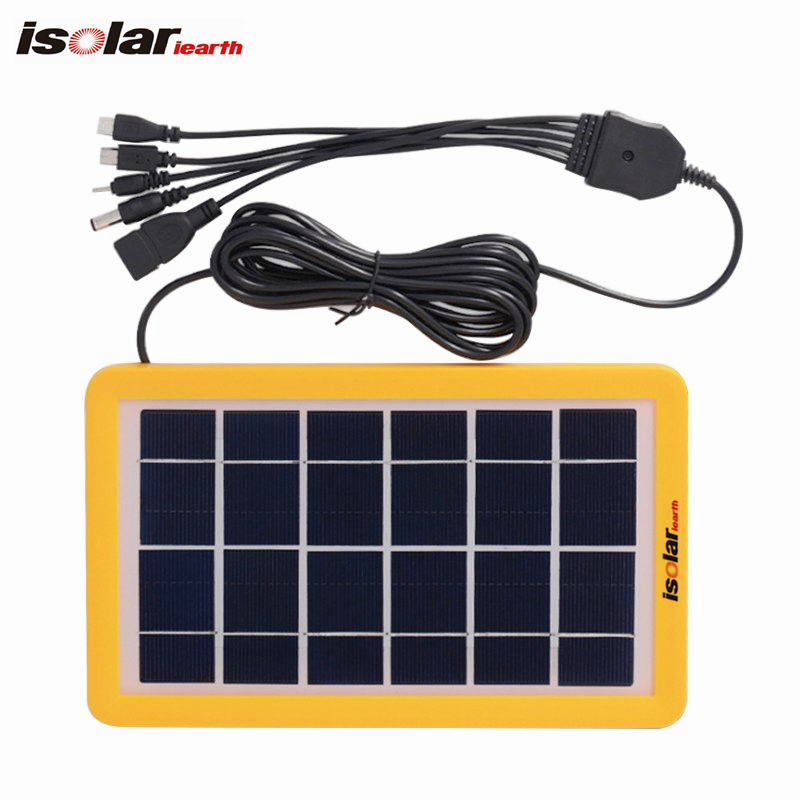3.5W Portable Solar Phone Mobile Panel Charger Cell Phone Solar Power Charger Solar Portable Mobile