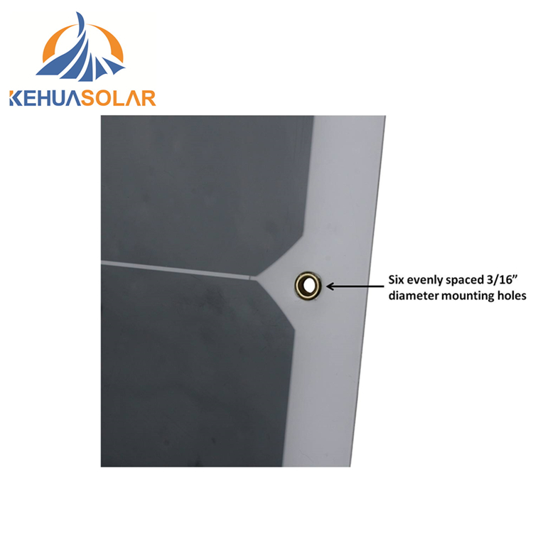 Kehua Flexible Monocrystalline Silicon Solar Panel for Home Use Outdoors High Efficiency 16%-20% 100W Power Generation