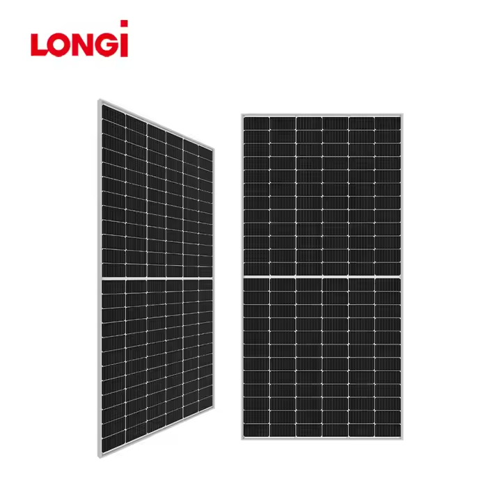 High Efficiency LONGi Hi-MO X10 LR7-72HVD 655W Bifacial N-Type HPBC 2.0 Double Glass PV Module for Utility Scale