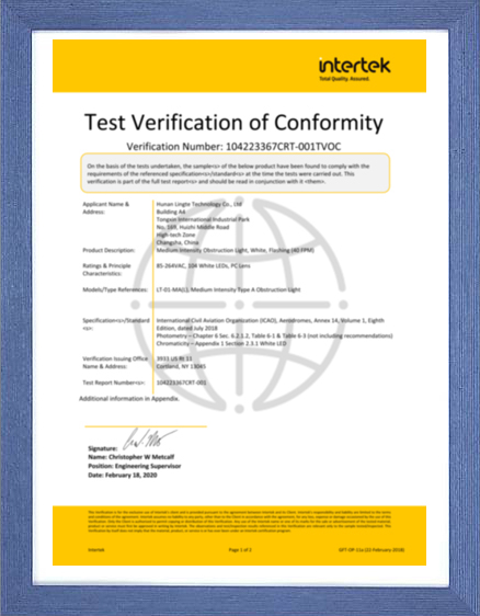 Certificate 1