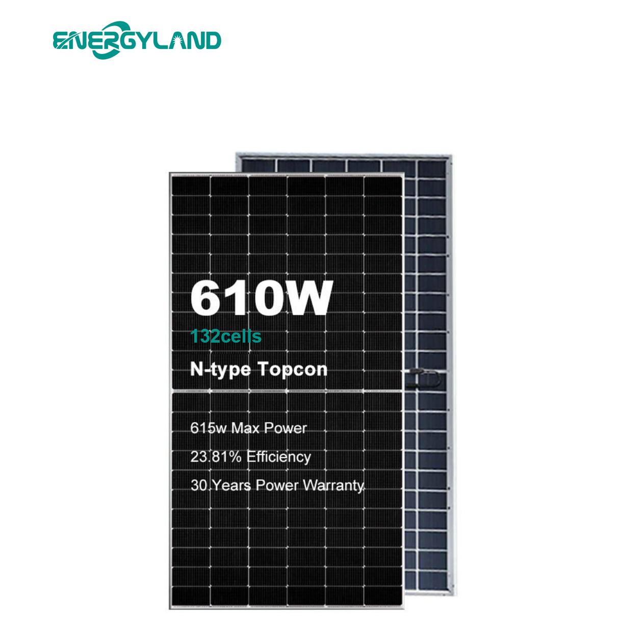 Energyland for Topcon Bifacial Solar Modules N-Type 30-Year Warranty 620W-720W PV Solar Panels Europe Warehouse Wholesale